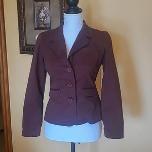 Daisy Fuentes Blazer Brown 4P Petite